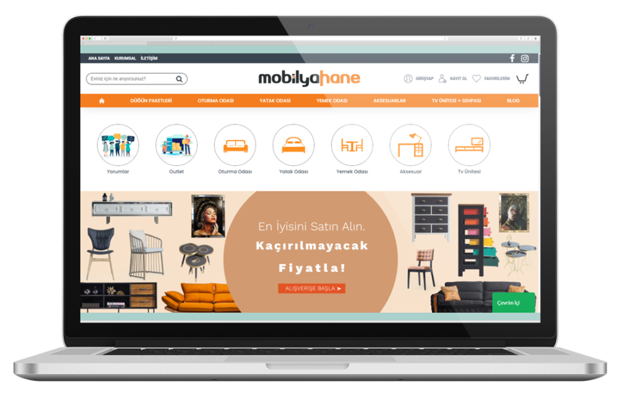 Mobilyahane E-Ticaret Web Sitesi